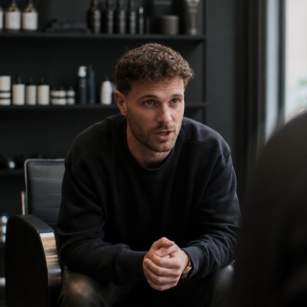 Client having an aha moment during consultation