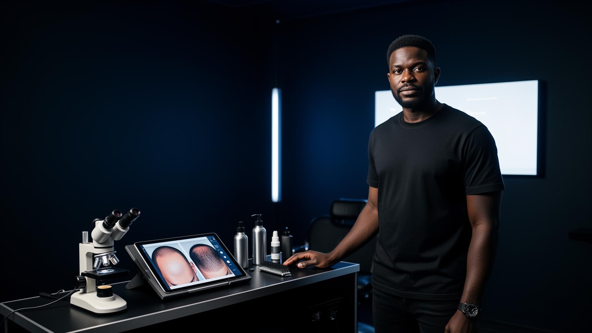Cut-Intel premium barber consultation station