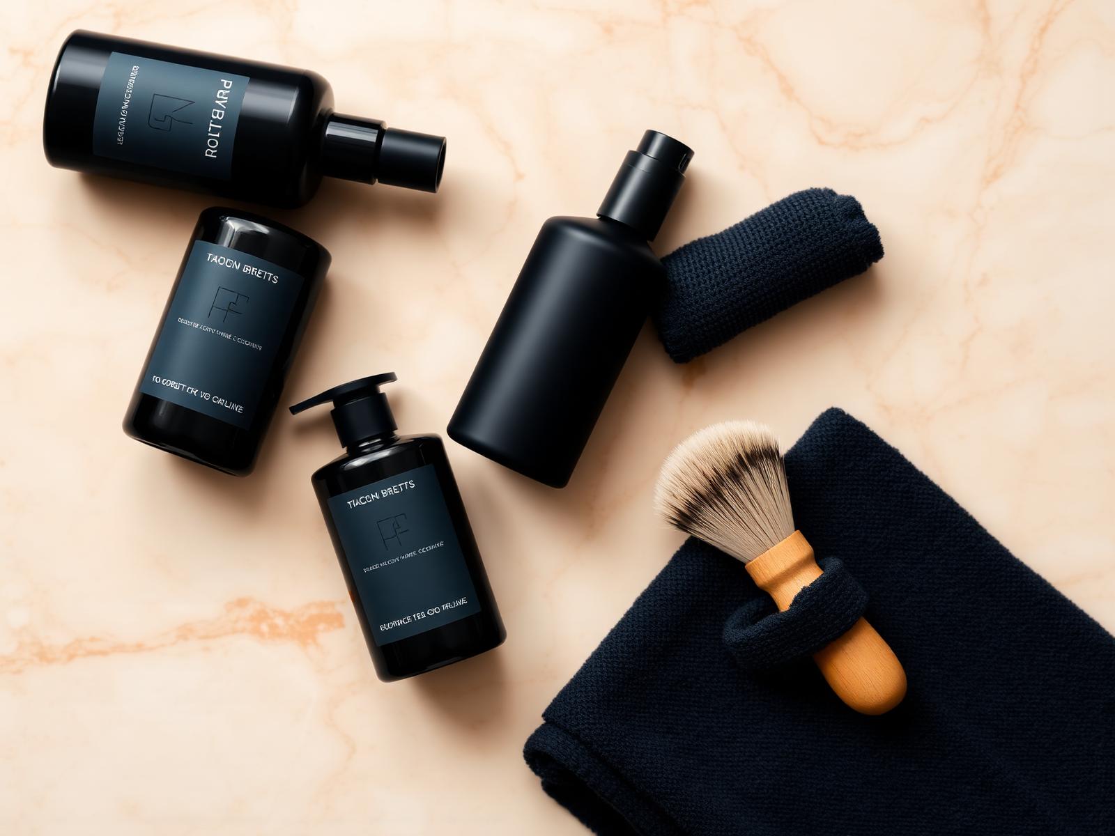 Premium grooming routine layout